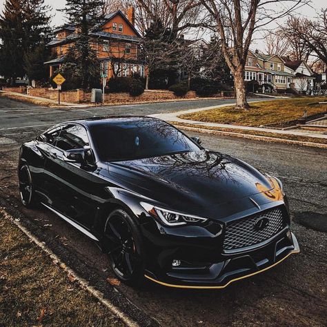 Infiniti Q60 on black. Would you get one for yourself ? Follow @supermagnetcars 👈🏻🇳🇿🇯🇵♥️🔥💯💪🏼 Infiniti Sedan, Infiniti Q, Dream Cars Lexus, Infiniti Q60, Slammed Cars, New Sports Cars, Infiniti Q50, Mc Laren, Street Racing Cars