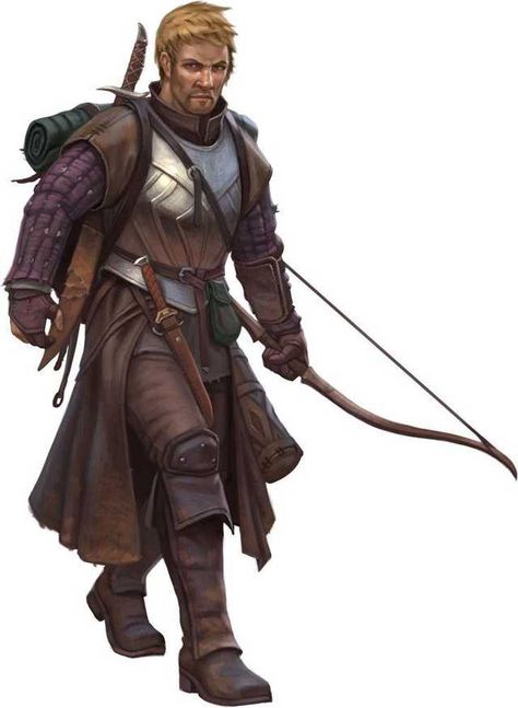 Dungeons & Dragons: Rangers (inspirational) - Imgur Ranger Rpg, City Guard, Fantasy Role Playing, Heroic Fantasy, Bow And Arrow, Human Male, Dungeons And Dragons Characters, Fantasy Male, Fantasy Armor