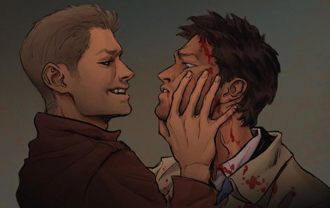 Supernatural Pfp, Destiel Fanart, Supernatural Comic, Supernatural Fan Art, Supernatural Art, Supernatural Destiel, Supernatural Fans, Supernatural Fandom, Destiel