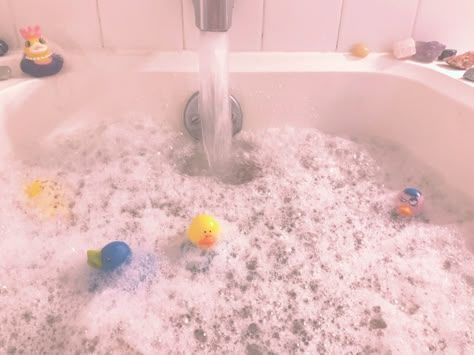 Babyish Aesthetic, Cleancore Aesthetic, Clean Core, Pet Spaces, Rubber Ducks, Coping Mechanisms, Bubble Bath, Safe Space, Inner Child