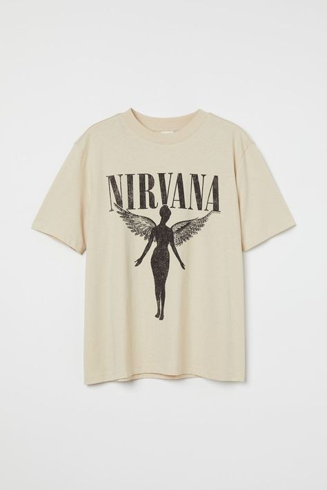 Fame Clothes, Nirvana Shirt, T Shirt Png, Trendy Fashion Tops, Shop Mens Clothing, Trendy Tshirts, Mixing Prints, Light Denim, Dream Clothes