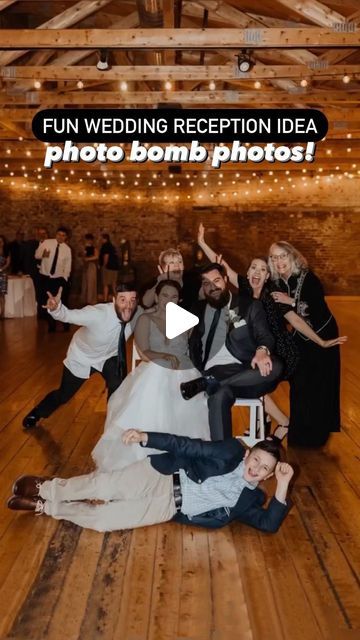 34K views · 1K likes | Green Wedding Shoes | Jen on Instagram: "💥PHOTO BOMB💥

We just LOVE this idea we spotted thanks to @kimkayephotography! Take a seat and have your guests jump in for a photo with you! This is SOOOO much fun and a lot less hectic than table jumping! — Not all your guests want their photos taken so this gives your friends and family the opportunity for a photo if they want it!

It’s quick, easy and the more your guests get into it, the funnier it gets and we all cry laugh 😂

👉🏼 Save this for your wedding (or next party!) and share this with a friend who is getting married this year!

reel + photos thanks to @kimkayephotography

#weddingideas #weddinginspo #weddingreception #weddingtrend #weddingphotos" Wedding Guest Photo Ideas, Wedding Group Photo Ideas, Wedding Guest Pictures, Wedding Guest Photos, Wedding Photo Table, Wedding Guests Photos, 2026 Wedding, Wedding Group Photos, 200k Views