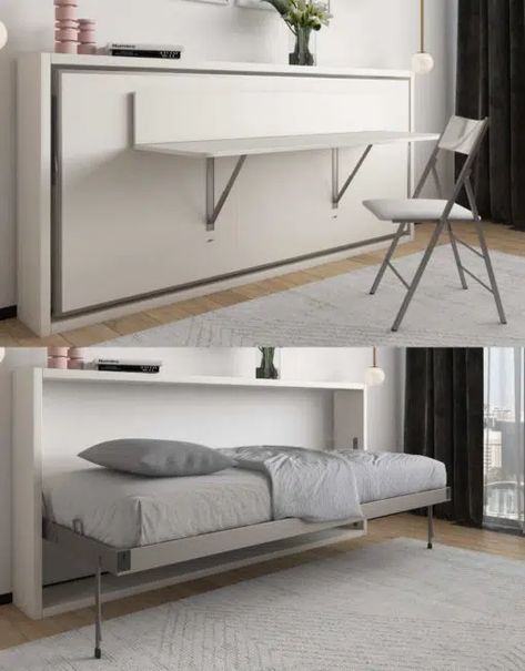 Multi-Functional Furniture | Murphy beds, Transforming Tables Fold Up Beds, Horizontal Murphy Bed, Expand Furniture, Murphy Bed Desk, Murphy Wall Beds, Hidden Bed, Foldable Bed, Platform Bed With Storage, Wall Bed