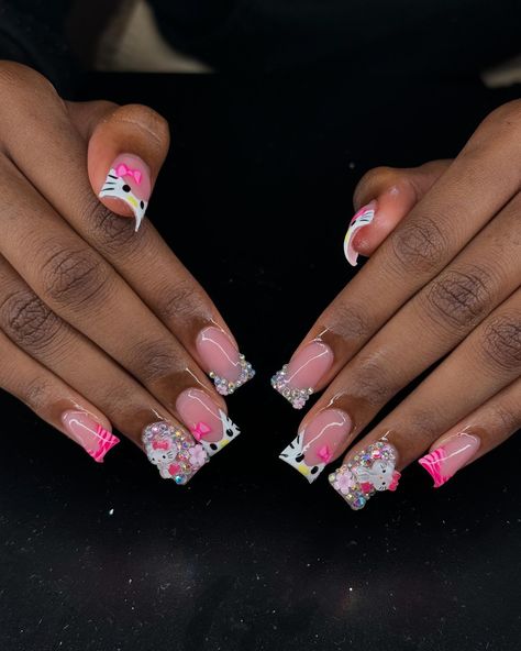 Hello Kitty Process Post 🎀🌸🦓 ~ ~ ~ #explore #explorepage #hellokitty #hellokittylover #hellokittyaddict #nails #nailtech #floridanailtech #nailart #naildesign #nailinspo