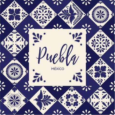 Azulejos de talavera mexicana de puebla | Premium Vector #Freepik #vector #flor #floral #borde #celebracion Mexican Talavera Tile, Pattern Wedding, Talavera Tiles, Mexican Talavera, Floral Invitation, Wedding Floral, Vector Pattern, Wedding Invitation Templates, Name Plate