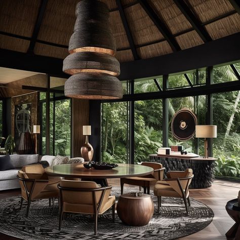 Luxury Resort Interior, African House, African Interior, Interior Design Process, Modern Mountain Home, House Arch Design, Coastal Vibes, Rustic Home Design, Quirky Home Decor