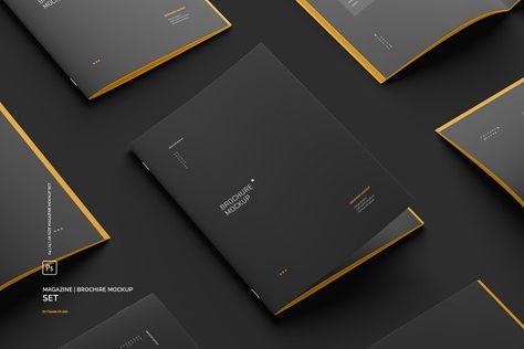 Branding Mockups Free, Brochure Mockup Free, Mockup Creator, Brochure Psd, Free Brochure, Brochure Mockup, Magazine Mockup, Brand Presentation, Premium Product