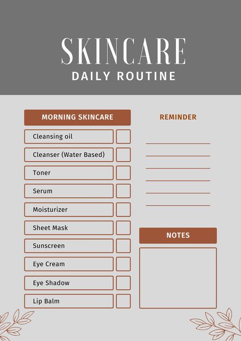 Skincare Printable, Skin Care Planner, Printable Skincare, Skincare Journal, Skincare Tracker, Glow Up Planner, Skincare Planner, Beauty Routine Planner, Beauty Template