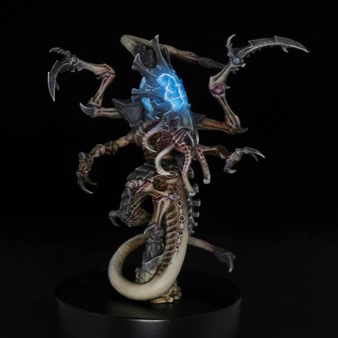 Tyranid Miniatures, Tyranid Color Scheme, Black Tyranids, Tyranid Paint Scheme, Tyranid Art, Necron Paint Scheme, Tyranids Art, Tyranids Paint Scheme, Tyranid Warrior