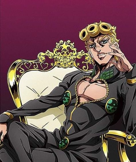 Giorno Giovanna Black Suit, Giorno Giovanna Fanart, Jjba Characters, Jjba Icons, Jojo Icons, J Star, King Crimson, Beautiful Angel, Jojo Anime