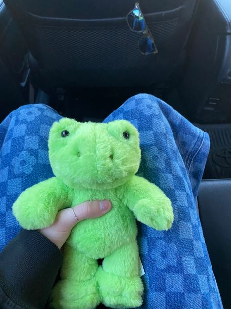 Frog Toy Aesthetic, Names For Build A Bear Frog, Build A Bear Frog Names, Bab Frogs, Frog Plushie, Indie Decor, Baby Frog, Bear Names, Frog Pictures