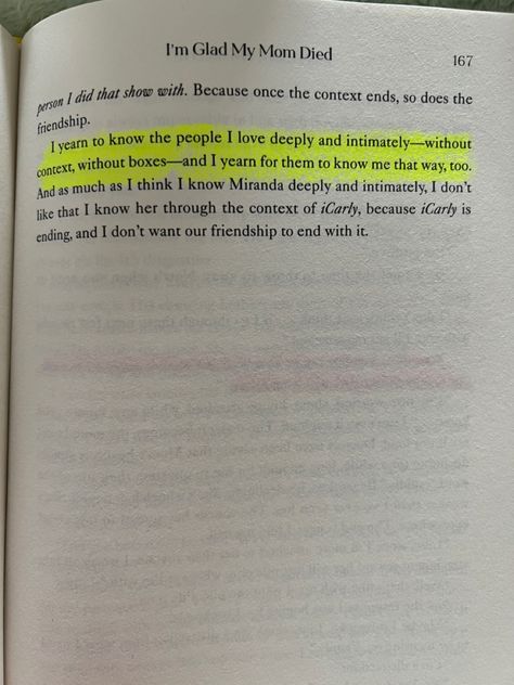 I’m Glad My Mom Died Book Quotes, Im Glad My Mom Died Book Quotes, My Mom Died, Read Aesthetic, 2024 Books, Mom Died, Love Deeply, Our Friendship, Movie Quotes