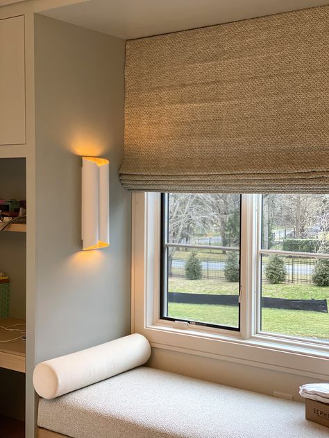 Outside Mount Window Treatments, Luxury Windows, Interior Windows, Design Installation, Roman Shade, Kitchen Nook, Custom Window Treatments, Custom Windows, Window Shades