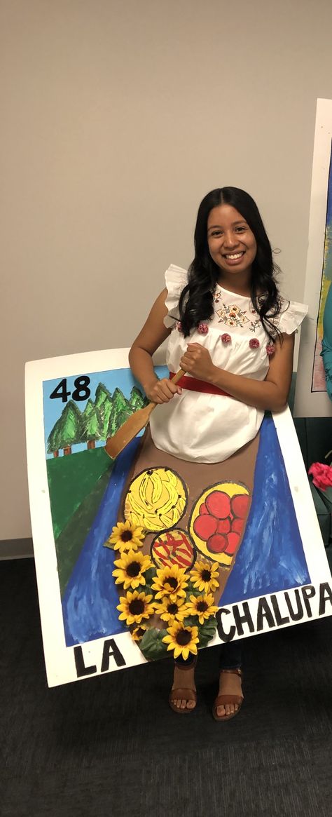 Loteria Dress Up Ideas, Loteria Characters Costumes, Loteria Cards Costume, Loteria Costumes Ideas Diy, Mexican Halloween Costume, La Chalupa Loteria Shirt, Mexican Halloween, Loteria Cards, Diy Costumes