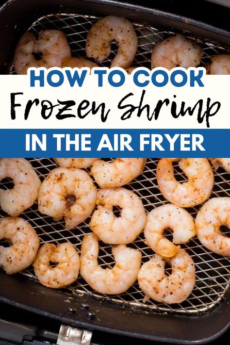 Imagine a plate full of crispy, juicy Air Fryer Frozen Shrimp that are cooked just to perfection – in as little as 10 minutes. Not only are they quick and easy to make, but they are also healthier than traditionally fried shrimp, making them an ideal choice for those watching their waistline. This post will guide you through how to cook air fryer shrimp from frozen, making your life easier and your recipes more exciting. Air Fryer Cooked Shrimp, How To Cook Frozen Shrimp On The Stove, Air Fry Shrimp Frozen, Air Fryer Shrimp Frozen, Frozen Shrimp In Air Fryer, Shrimp From Frozen, Air Fryer Frozen Shrimp, Precooked Shrimp Recipes, Frozen Shrimp Recipes