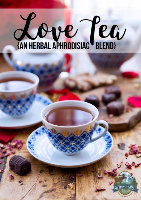 Love Tea (an herbal aphrodisiac blend) | Wilderness Family Naturals Increase Libido, Aphrodisiac Foods, Oat Straw, Dried Hibiscus Flowers, Medicinal Tea, Health Drinks, Herbal Teas Recipes, Tasty Drinks, Love Tea