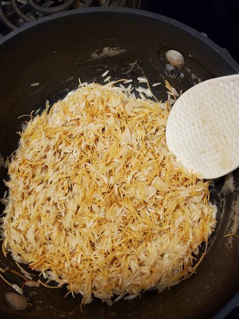 Armenian Rice Pilaf, Rice Pilaf With Vermicelli, Armenian Pilaf, Armenian Rice Pilaf Recipe, Pilaf Rice Recipe, Armenian Rice, Greek Rice Pilaf, Vermicelli Rice, Greek Rice