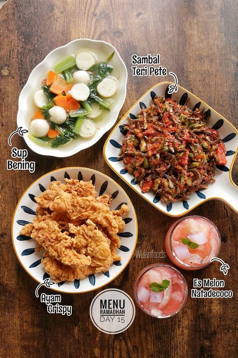 Menu Ramadhan, Masakan Simple, Menu Harian, Kitchen Witch Recipes, Malay Food, Healthy Food Menu, Easy Healthy Lunches, Delicacy Food, Healthy Homemade Recipes