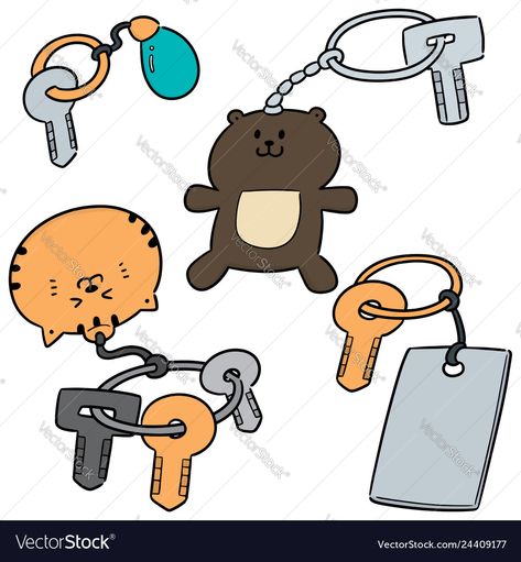 Keychain Illustration, Chain Drawing, Backpack Keychain, Illustration Graphic Design, Transparent Png, Png Images, Adobe Illustrator, Vector Images, Vector Free