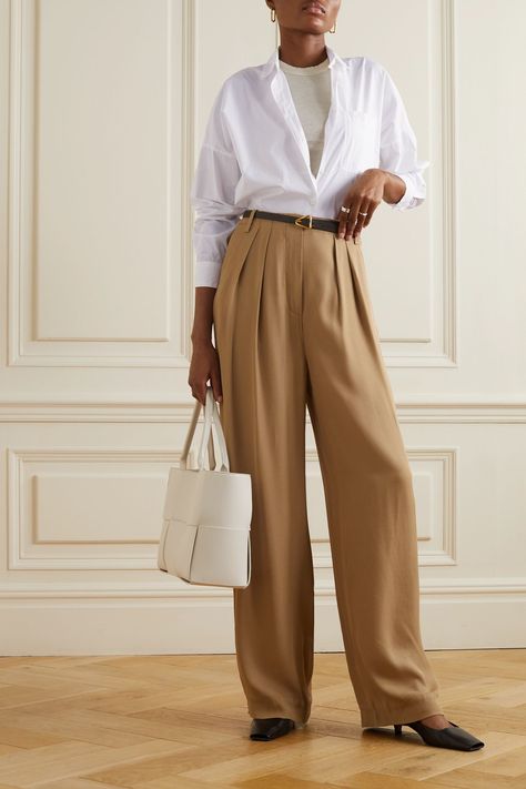 ALEX MILL Cassandra cotton-poplin shirt | NET-A-PORTER Shirt Over Turtleneck, Linen Shirt Outfit, Alex Mill, Winter Outfit Ideas, Cotton Poplin Shirt, Winter Clothing, Style Mistakes, Poplin Shirt, Linen Top