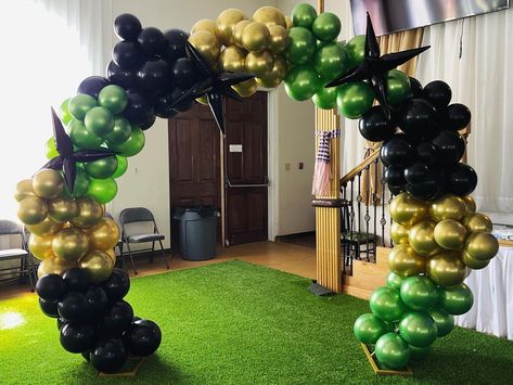 Balloon Garland Graduation, Arch For Party, Round Balloon Arch, Star Wars Balloons, Round Balloons, Black Balloons, Balloon Arch, Balloon Garland, The Balloon