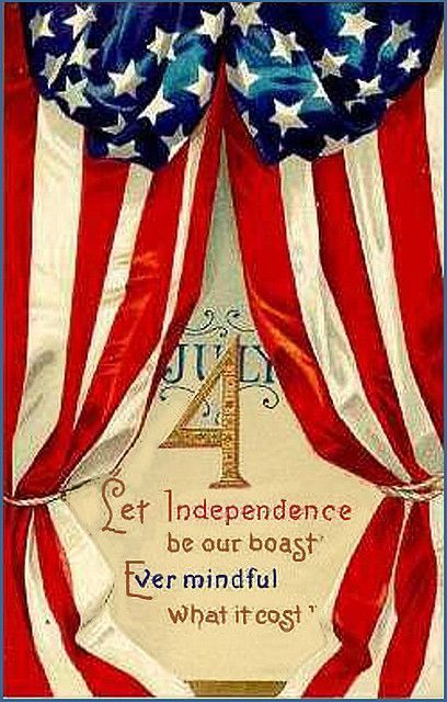 Patriotic Images, Postal Vintage, Happy Birthday America, Independance Day, I Love America, Patriotic Holidays, Happy 4 Of July, Patriotic Decorations, God Bless America