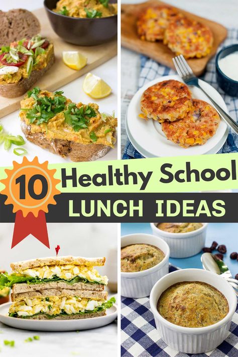 Top 10 Healthy School Lunch Ideas – kid-friendly recipes | Hurry The Food Up Well Balanced Vegetarian Meals, Vegetarian Lunch Ideas For School, Vegetarian School Lunches, Vegetarian School Lunch Ideas, Healthy Yummy Lunch, Healthy School Lunch Ideas, Vegetarian Lunchbox, Lunch School, Healthy School Lunch