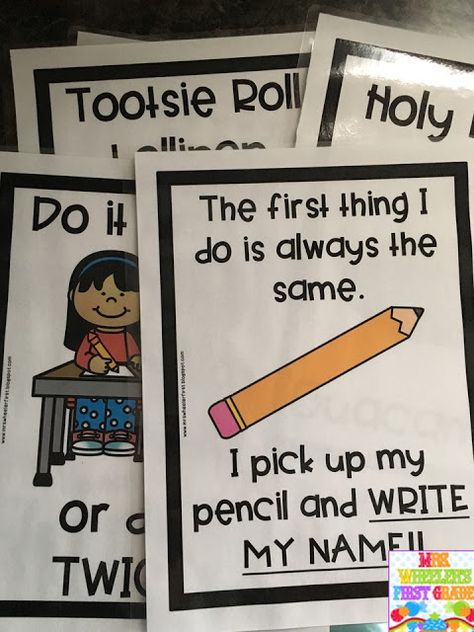 First Grade Classroom Expectations, First Week Of School Routines And Procedures, Easy Pre K Art Projects, First Day Of School First Grade Ideas, Kindergarten First Week Crafts, Attendance Kindergarten, First Week Of Pre K Activities, 1st Grade First Week Of School, 1st Week Of 1st Grade