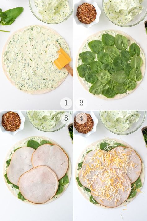 Costco Pinwheels Recipe, Pinwheel Lunch Ideas Healthy, Turkey And Cheddar Pinwheels, Turkey Pinwheels Recipes, Turkey And Spinach Pinwheels, Pinwheel Sandwiches Healthy, Easy Healthy Pinwheels, Pinwheel Cream Cheese, Turkey Cheddar Pinwheels