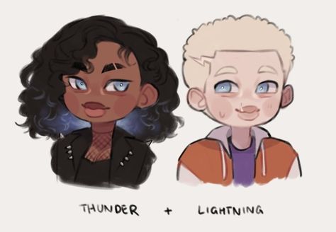 Thalia Grace Fanart, Thalia And Jason, Siblings Fanart, Tamara Smart, Pjo Art, Percy Jackson Fanart, Pjo Fanart, Thalia Grace, Percy Jackson Head Canon