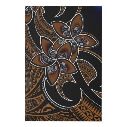 Tribal Floral Canvas for Wall Decor Tongan Art, Polynesian Decor, Samoan Art, Artsy Ideas, Polynesian Art, Painting Lamp Shades, Hawaiian Art, Floral Canvas, Wood Painting