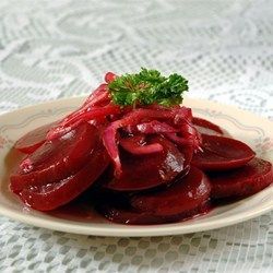 Marinated Beet Salad - Allrecipes.com Classic Borscht Recipe, Ukrainian Dishes, Canned Beets, Homemade Dressings, Ukrainian Food, Beet Salad Recipes, Beet Soup, Pickled Beets, Ukrainian Recipes