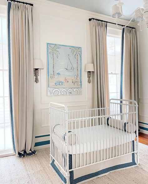 Tatum Aesthetic, Elizabeth Damrich, French Paintings, Boy’s Room, Baby Boy Room Nursery, Beautiful Nursery, Instagram Baby, Racing Stripes, Baby Brother