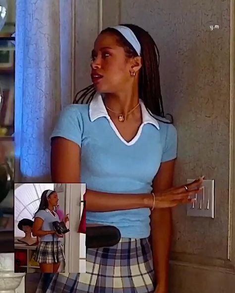 Stacy Dash 90s Clueless, Dionne Davenport Aesthetic, 90s Character Outfits, Stacey Dash 90s Outfits, Dionne Clueless Outfits 90s Fashion, Dione Davenport Outfits, Dionne Clueless Aesthetic, Clueless Dionne Outfits, Dionne Davenport Outfits