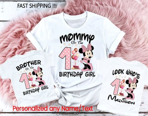 Minnie Mouse Birthday Family Shirts, Minnie Mouse Tshirt Birthdays, Minnie Mouse Birthday Tshirts, Minnie Grandma Shirt, Minnie Mouse 2nd Birthday Party T-shirts & Tank Tops, Mini Mouse, Family Shirts Matching, Disney Birthday, Minnie Birthday