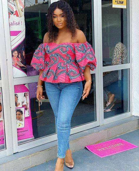 AsoEbiBella.com presents – Aso Ebi Styles We Love -Vol. 339 | BellaNaija Latest Ankara Top Styles, Chitenge Outfits, Ankara Blouse, Gown Designs, African Blouses, African Attire Dresses, Ankara Tops, African Tops, African Print Tops