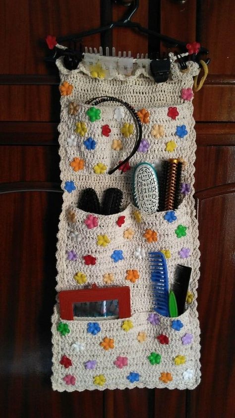 Crochet Clothes Organizer, Crochet Door Organizer, Crochet Wall Holder, Crochet Makeup Organizer, Crochet Organizer Bag, Crochet Wall Pouch, Crochet Book Shelf, Crochet Hanging Organizer, Crochet Bathroom Organizer