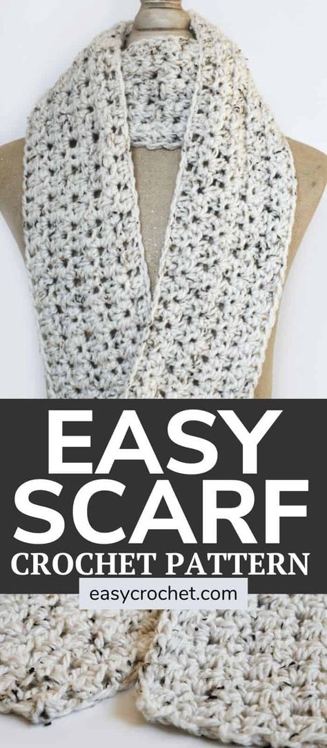 Fall Scarf Crochet, Simple Scarf Pattern, Crochet Scarf Pattern Free Easy, Free Crochet Scarf, Crochet Scarf For Beginners, Chunky Crochet Scarf, Simple Scarf Crochet Pattern, Crochet Scarf Easy, Crochet Scarf Pattern