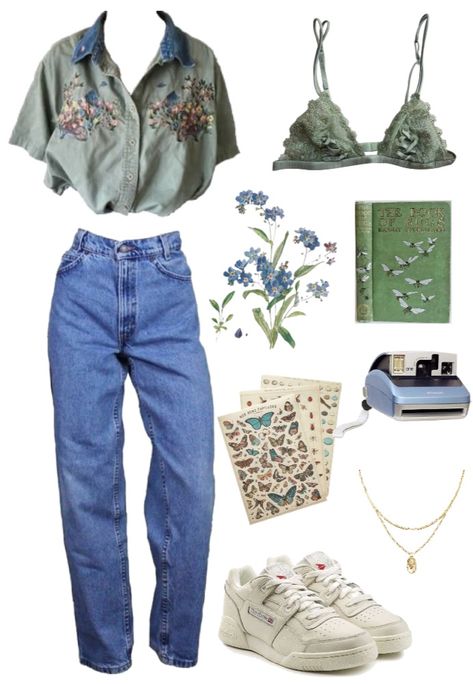 Garden Core Outfit, Mom Aesthetic Outfit, Garden Core, Outdoorsy Outfits, Earthy Outfits, Boho Style Outfits, Quirky Fashion, Hippie Outfits, Alternative Outfits