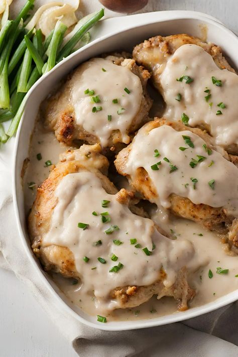 French Onion Dip Chicken Thighs Recipe Chicken Recipes French Onion, Chicken Recipes French, French Onion Dip Chicken, Onion Dip Chicken, Banana Foster Pancakes, French Onion Dip Recipe, Recipes French, Classic French Onion Soup, Chicken Thighs Recipe