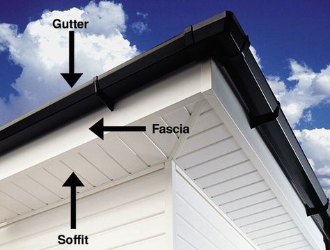 The soffits of your home aren't something most spend time thinking about: but they should be! These spaces are what connect the roof of your home to the rest of it, so it's good to consider if you need a house soffit replacement. Not only will this give you the chance to update your home, but it also ensures that your home will be more energy-efficient since it locks out more moisture, insects, and exterior sound from getting into your home. Soffit Ideas, Roof Soffits, Vinyl Soffit, Fascia Board, Exterior Makeover, Exterior Remodel, House Siding, Exterior Paint Colors, Exterior Siding