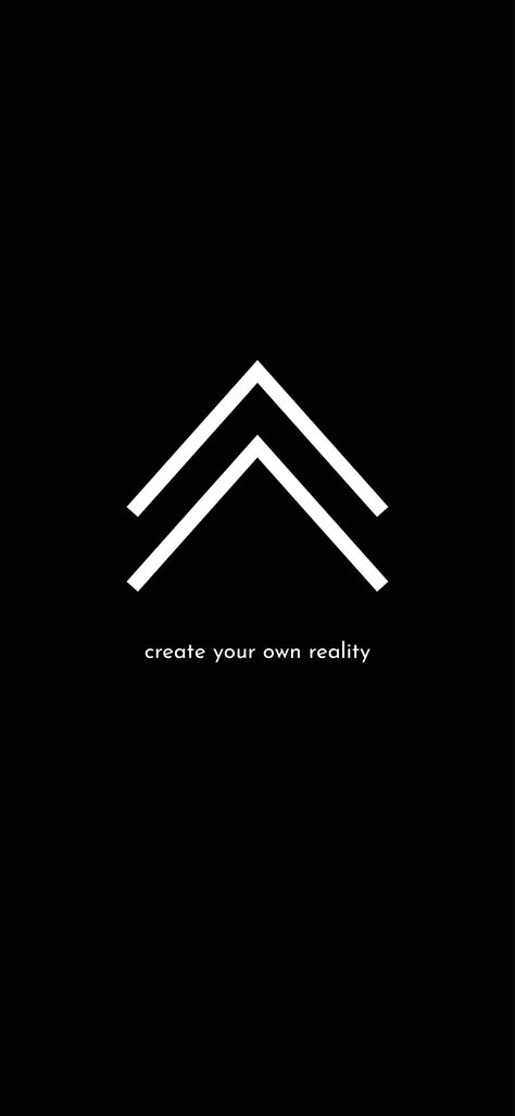 Minimal Black Wallpaper Aesthetic, Aesthetic Symbol Tattoo, Create Your Own Reality Tattoo Finger, Create Own Reality Tattoo, Viking Tattoo Create Your Own Reality, Symbol With Deep Meaning, Viking Symbol Create Your Own Reality Tattoo, Small Motivational Tattoos Symbol, Create Reality Tattoo