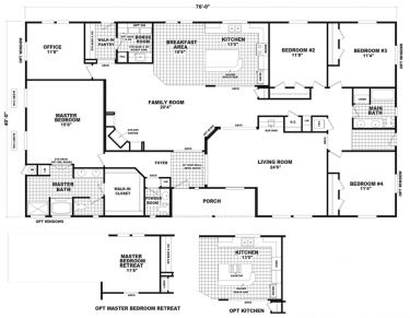 Baymont Triple Wide Mobile Home  | Call us Today! 1-800-959-2078 Manufactured Home Floor Plans, Triple Wide Mobile Homes, Manufactured Homes Floor Plans, Modular Home Plans, Mobile Home Floor Plans, Pole House, Manufactured Homes For Sale, Modular Home Floor Plans, Housing Ideas