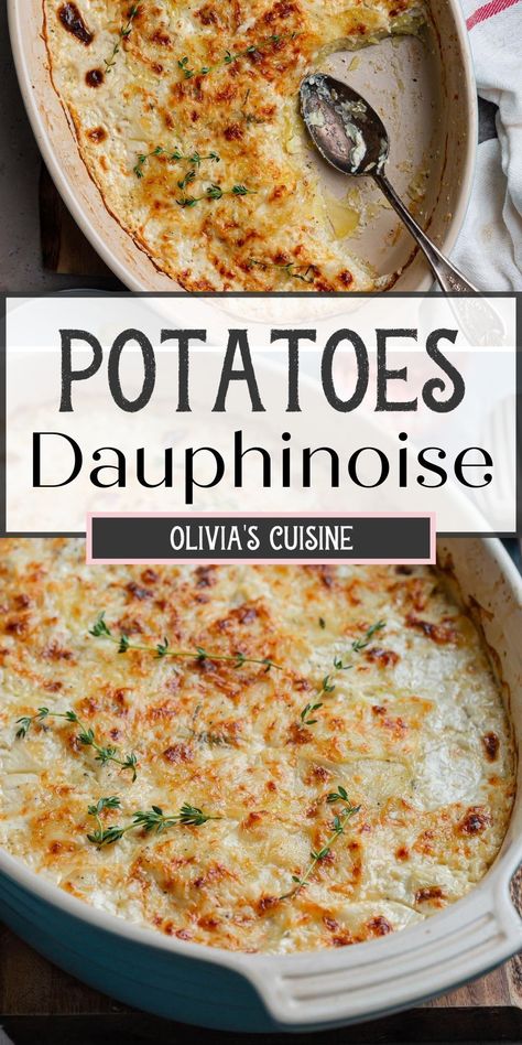 Pommes Dauphinoise, Unique Potato Recipes, French Side Dishes, Potato Gratin Recipe, Potatoes Dauphinoise, Easy French Recipes, French Potatoes, Gratin Dish, French Recipes