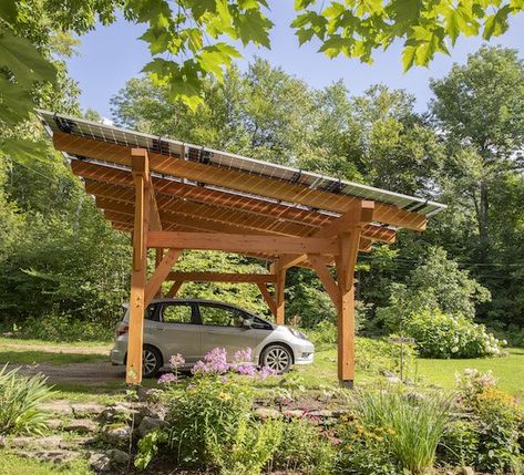 Solar Canopy, Solar Pergola, Timber Frame Pavilion, Car Canopy, Car Shade, Solar Car, Residential Solar, Chic Interior Design, Solar Roof