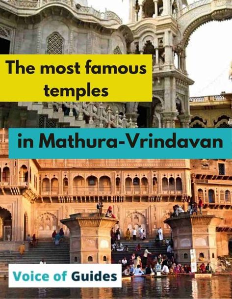 Do you plan to visit Mathura-Vrindavan from Agra or Delhi? There are thousands of temples in the cities of Krishna and it is hard to know which one is worth visiting. Here you find a summary of the most famous and special temples and ghats in Mathura-Vrinadavan. # temples in Vrindavan # Mathura # Mathura-Vrindavan during Holi Places To Visit In Mathura, Krishna Birth Place, Mero Vrindavan, Krishna Birth, Mathura Vrindavan, Exotic Travel Destinations, India Travel Guide, Travel Route, London Bus