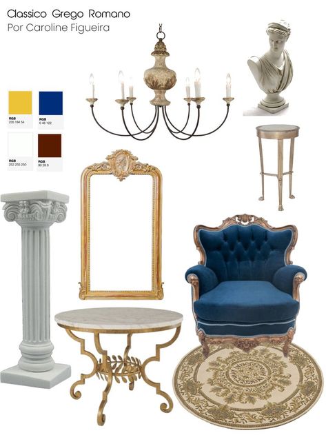 moodboard Architecture Blueprints, Classical Interior, Style Moodboard, Folder Design, Roman Fashion, Mood Board Inspiration, Greek Style, Print Inspiration, Classic Interior