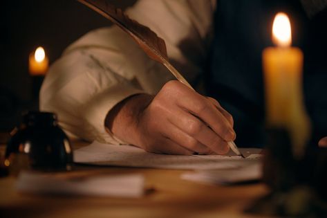 Man At Desk Aesthetic, Quill Aesthetic Writing, Writing With A Quill, Men Writing Aesthetic, Writing Quill Aesthetic, Man Writing Aesthetic, Writing Hand Reference, Quill Pen Aesthetic, Ink And Quill Aesthetic