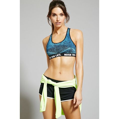 Forever 21 Women's Medium Impact - Sports Bra ($15) ❤ liked on Polyvore featuring activewear, sports bras, white sports bra, forever 21, racerback sports bra, racer back sports bra and forever 21 activewear Lagree Fitness, Clothes Athletic, Activewear Women, Running Clothing, Look Adidas, Oufits Casual, Sport Bras, Dolphin Shorts, Yoga Clothing