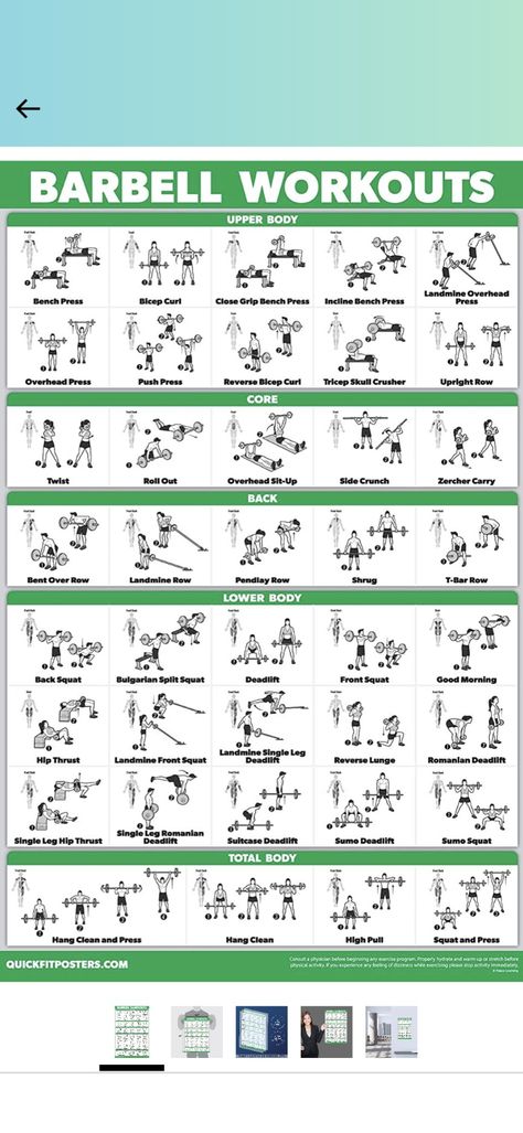 Z Bar Workout, Arm Workout With Barbell, Olympic Bar Workout, Bar Weight Workout Women, Barbell Arm Workout, Barbell Complex Workouts, Barbell Workout For Women, Garage Workout, Gym Workout Schedule